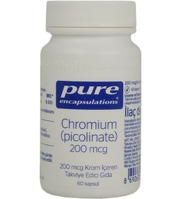 Resim Pure Encapsulations Chromium Picolinate 200 Mcg 60 Kapsül 