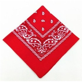 Resim Melek Kare Bandana Fular Kırmızı 