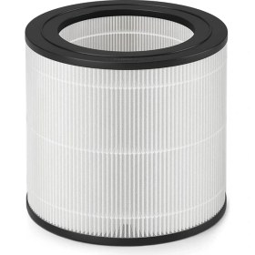 Resim CetKing AC0650 ve AC0651/10 Hava Temizleyici Için Orijinal Yedek Filtre, Nanoprotect Hepa, 12 Ay, Levenslange Göstergesi, Zwart/wit (FY0611/30) 