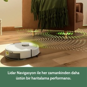 Resim iRobot Roomba 105 Combo AutoEmpty Robot Süpürge ve Paspas (Beyaz) 