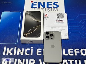 Resim Apple iPhone 16 Pro İkinci El TR | 128 GB | Natürel Titanyum 