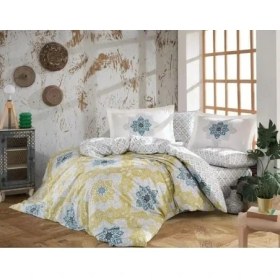Resim Beruflic Hobby Kingsize Poplin Nevresim Amanda Sarı 