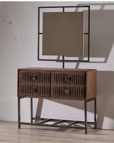 Resim Tutku Yatak Brown Diamond Makyaj Masası Takımı 