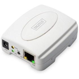 Resim Genel Markalar Digitus 1 Port Fast Ethernet Print Server, 1 X Usb 2.0 Port, 1 X Rj45 digitus Usb Print Server, 1-po 