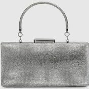 Resim Gümüş Kadın Abiye Çanta 