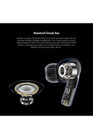 Resim Rosstech Soundparty RS-300 Aktif Gürültü Önleyici Şeffaf Mod Bluetooth Mikrofonlu Kulaklık 