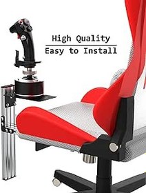 Resim EG STARTS Games Joystick Center Chair Mount Compatible for Thrustmaster A10C Warthog Joystick & T.16000M FCS & TCA Officer Pack Airbus & VKB Gunfighter MK Flight Simulation Controller 