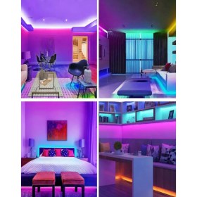 Resim Primelux Yatak Odası Renkli Aydınlatma Sistemi Uzaktan Kumandalı 5 Metre Ledli 