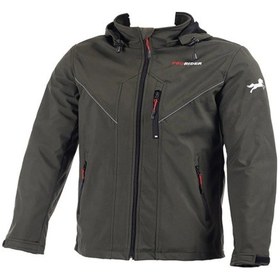 Resim Motosiklet Montu Full Korumalı Softjell Kumaş Reflektif Kışlık Kurye Motor Mont Haki Yeşil 