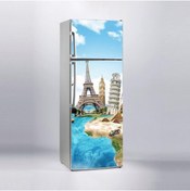 Resim Jasmin2020 Buzdolabı Sticker Kaplama Etiketi Dünyanın Simgeleri 