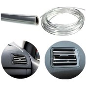 Resim Trend Garaj U Tip Geçmeli Krom Nikelaj Şerit 3 Metre-Kalın 