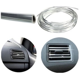 Resim Trend Garaj U Tip Geçmeli Krom Nikelaj Şerit 3 Metre-Kalın 