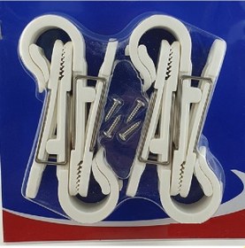 Resim Plastik Mandal. Tekne Çamaşır Eşya Askı Mandalı. 4'lü Paket 