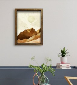 Resim Bk Gift Otel Odası Konseptli Doğal Masif Ahşap Çerçeveli Tablo 45 (551119754) 