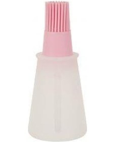 Resim Tantitoni Açık Pembe Silikon Hazneli Fırça 11.6Cm 