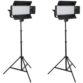 Resim Gdx CF-300C BiColor Mobil 2'li Sürekli Video Panel LED Işık Seti 