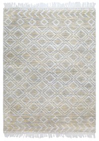 Resim My Home Halı Oslo Iskandinav Şahane El Dokuma %100 Doğal Pamuk Yumuşak Sari Yıkanabilir Kilim Halı K2 Sarı 