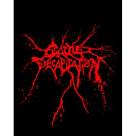 Resim Cattle Decapitation Red Logo Büyük Sırt Patch Yama 