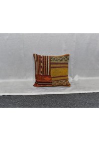 Resim Zehra Abla Halı Yeni El Dokuma Dekoratif Kilim Kırlent Yastık Kılıfı 6421 Çok Renkli 