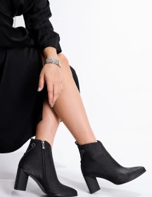 Resim Tina Guja Saya Kısmı Sıvama Model Kalın Topuklu İthal Kadın Bot 