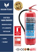 Resim Balkan Ticaret Tozlu Yangın Tüpü 4 Yıllık Ruhsata Uygun (Levha, Talimat) 