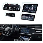 Resim Audi Q7 Ekran Koruyucu Set Multimedya Kumanda Gösterge Klima ' Sadece Ekran Koruyucu 