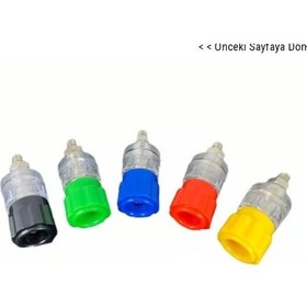 Resim 4.6mm Büyük Boy Şeffaf Born Klemens Mavi 1 Adet Mavi 