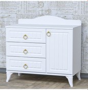 Resim Sude Membran Country Şifonyer - Beyaz Diğer 