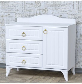 Resim Sude Membran Country Şifonyer - Beyaz Diğer 