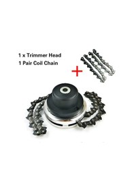 Resim Wezone Dayanıklı Çelik Çim Biçme Başlığı - Zincirli Ve Paslanmaz, Düz Şaftlar İçin 