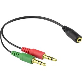 Resim Syrox C119 3.5 mm Kulaklık ve Mikrofon Ayırıcı Kablo 
