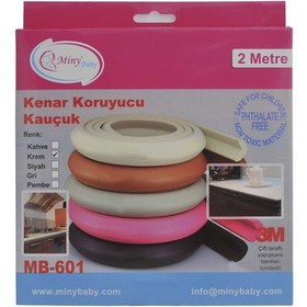 Resim Minybaby Kauçuk Kenar Koruyucu Krem Rengi 2 M Çok Renkli 
