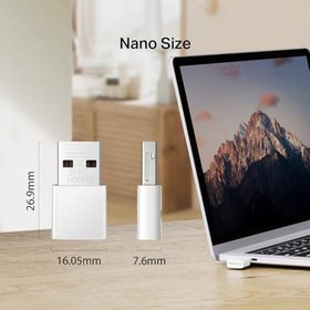 Resim Mercusys MA30N, AC1300 Mbps, Çift Bant, MU-MIMO, Tak ve Çalıştır, Nano Wi-Fi 5 USB Adaptör 
