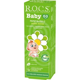 Resim Rocs Diş Macunu 0-3 Yaş Papatya Özlü 
