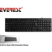 Resim EVEREST KB-871U SİYAH USB STANDART Q KLAVYE EVEREST KB-871U SİYAH USB STANDART Q KLAVYE