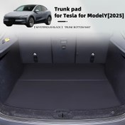 Resim 2025 Tesla Model Y Juniper 5-Koltuklu Bagaj Matı için Uygun, PU Deri, Sessiz, Aşınmaya Dayanıklı ve Kokuşuz 