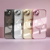 Resim Kamera Lens Koruyuculu Lüks Elektro Kaplama Manyetik Yumuşak Şeffaf Kablosuz Şarj Telefon Kılıfı, iPhone 16 15 14 13 12 11 Pro Max Plus için uygun telefon koruyucu kılıf ve kabuk 