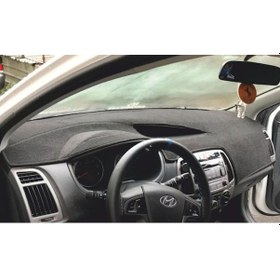 Resim 2008-2014 Modellerine Uygun Hyundai I20 Torpido Koruma Halısı Kenar Renk Siyah 