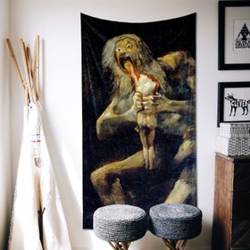 Resim Saturn Devouring His Son Duvar Örtüsü - 100 cm x 135 cm 