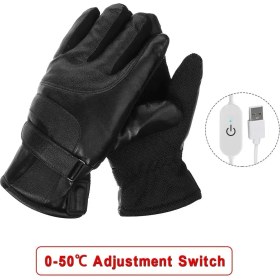 Resim Pengfushop5 Ayar Stili Elektrikli Isıtmalı Eldivenler Termal Sıcak Isı Eldivenleri Kayak Tırmanışı Snowboard Motokrosu Kar Araci Için (Yurt Dışından) 
