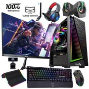 Resim Izoly ST01609 i5-10400F 16 GB 512 GB RX550 4 GB 24" Free Dos Masaüstü Oyuncu Bilgisayarı 