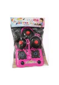 Resim Oyuncak Mutfak Seti Ocaklı & Tencereli Evcilik Oyuncağı Kız Çocuk Oyuncak Seti 