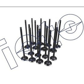 Resim Subap Takımı 8 In + 8 Ex Nitrasyonlu Honda Cıvıc 1.6/1.8 16v R16a 2007- In 32 5.5 116.7 Ex 26 5.5 116 
