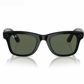 Resim Ray-Ban Meta Wayfarer (Gen 1) YZ Destekli Akıllı Gözlük Parlak Siyah Çerçeve G-15 Green Lens 
