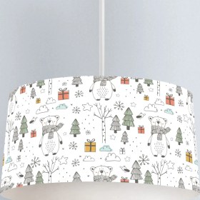 Resim instababyrooms Çocuk Odası Dijital Baskılı Dekoratif Sarkıt Avize Model 1424 