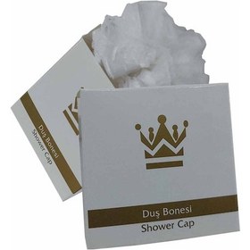 Resim 100 Adet Kutulu Saç Duş Bonesi Tek Kullanımlık Plastik Naylon Bone 