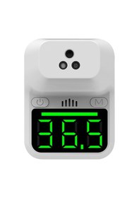 Resim Yifomall K3+ Duvar Tipi Temassız Kızılötesi Ateş Ölçer - Hızlı & Hassas C/ F - Çift Dil Sesli Çince/ingilizce - 3 Kurulum Seçeneği 