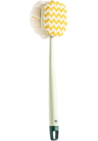 Resim AboutThePerfect İki Taraflı Yumuşak Dokulu Vücut Temizleme Fırçası 