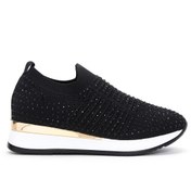 Resim Kadın Siyah Taşlı Kumaş Sneaker Derimod