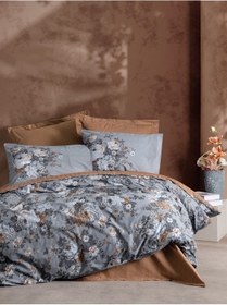 Resim Cotton Box Tek Kişilik Nevresim Takımı Lenora Kahve 